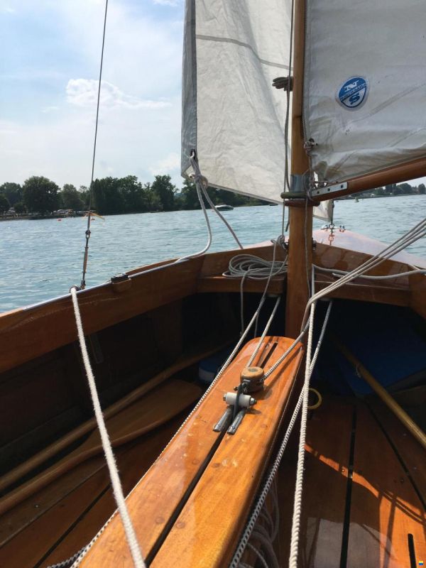 Pirat-Jolle (Massivholz/Mahagoni)