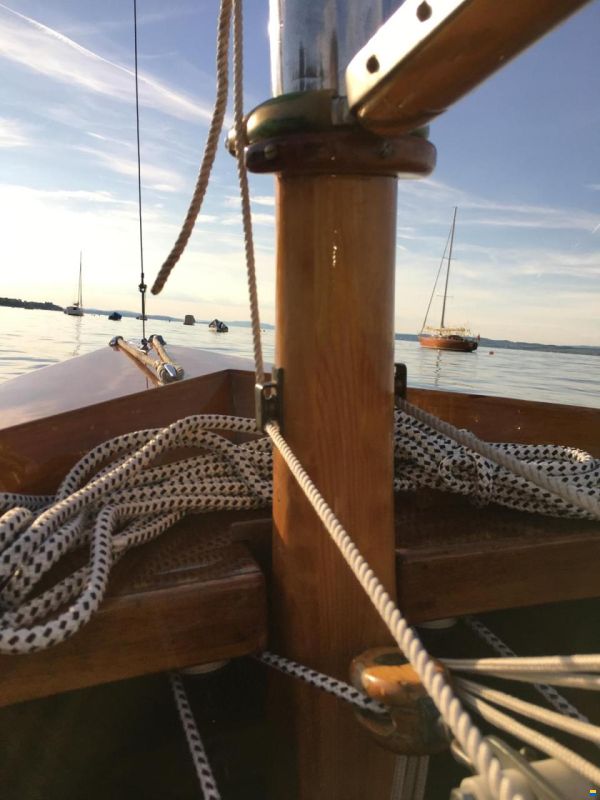 Pirat-Jolle (Massivholz/Mahagoni)