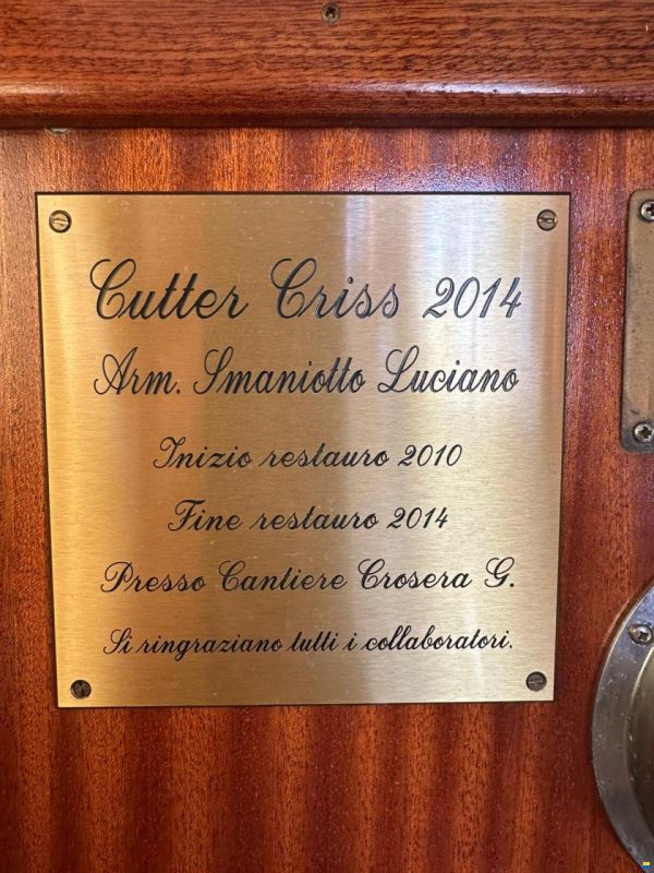 Cutter Chris Barca a Vela Cutter Chris