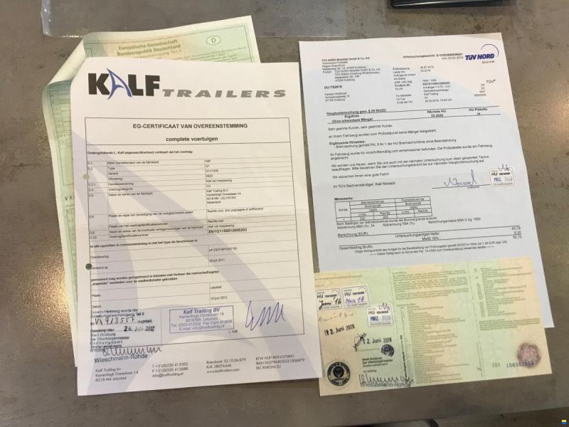 Kalf 1500 kg trailer