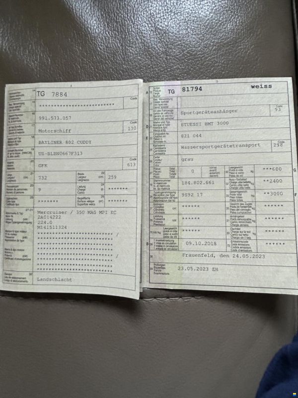 Brunswick Bayliner 802 Cddy Cabin