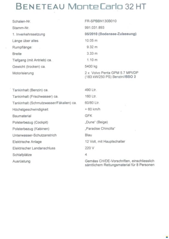 Beneteau Monte Carlo 32