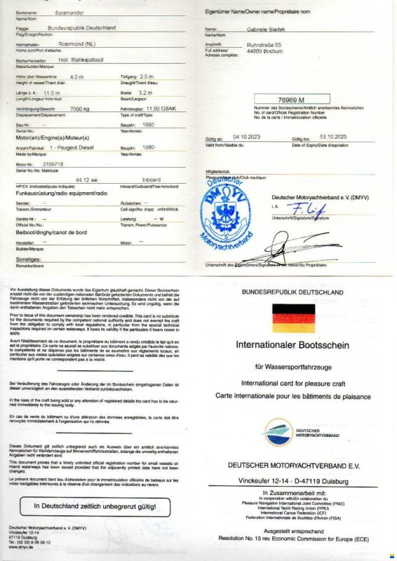 Holl. Stahlkajüboot
