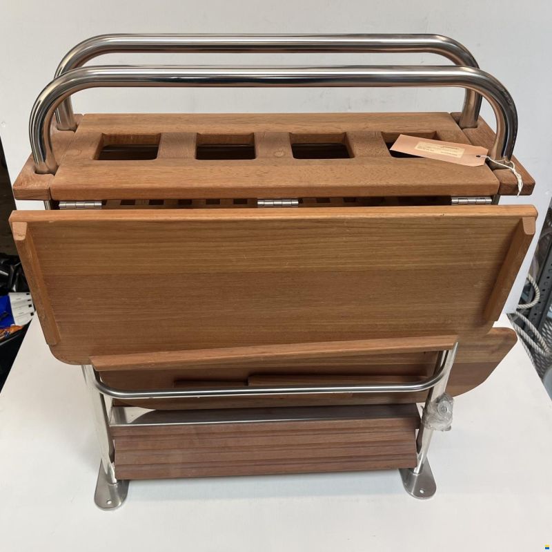 Teak-Cockpittisch 600x300x700mm