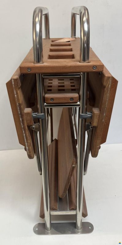 Teak-Cockpittisch 600x300x700mm