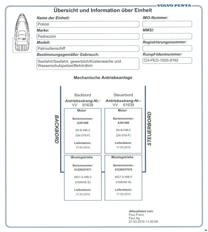 Pedrazzini V-D Polizeiboot