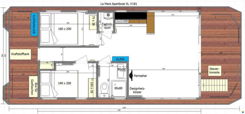 La Mare Schwimmendes City-Apartment in Bremen