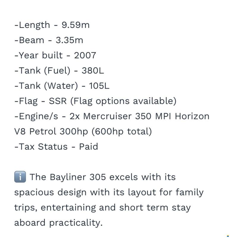 Bayliner 305