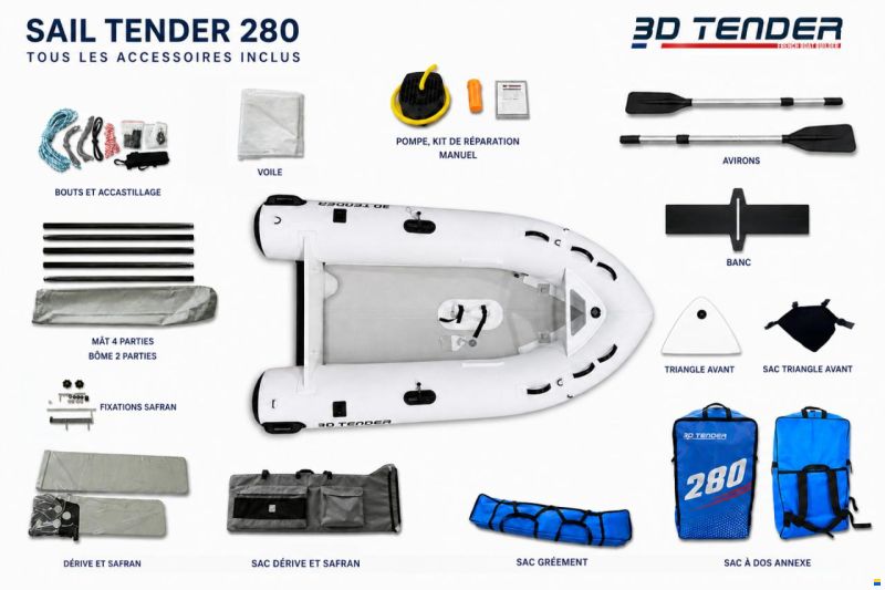 3D Tender Sail Tender 280