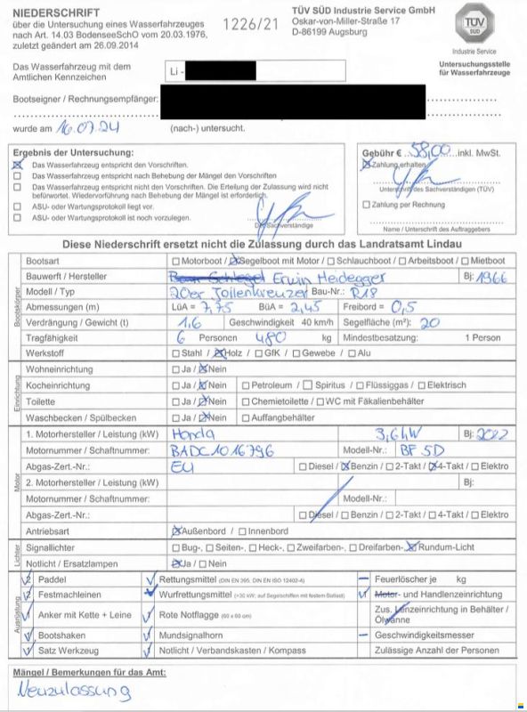 20er-Jollenkreuzer (Option Privathafen)