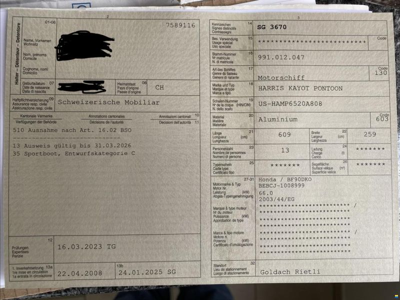 HARRIS KAYOT PONTOON