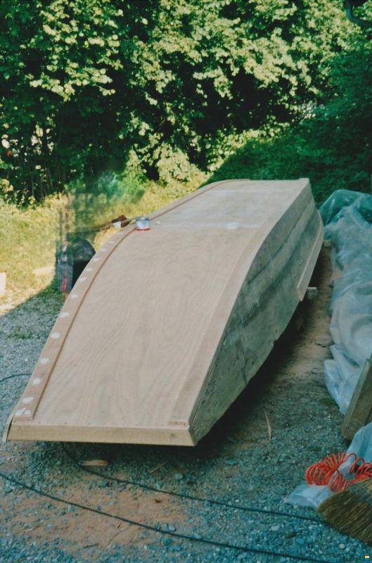 Motorboot / Holzboot / Armee-Fährboot