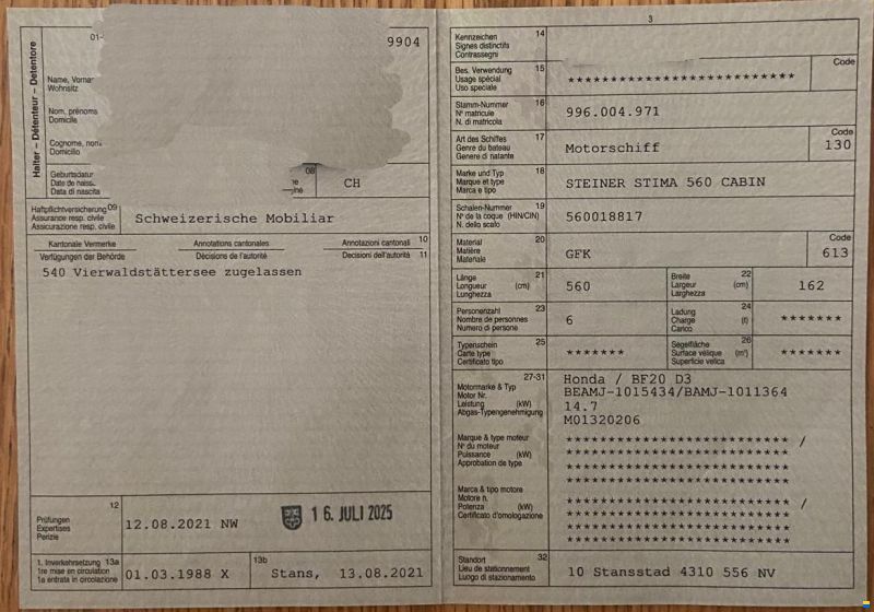 Steiner Werft Stima 560 Cabin