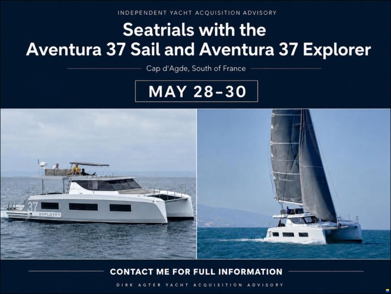 Aventura 37 Sail Welcome Pack until May 31st