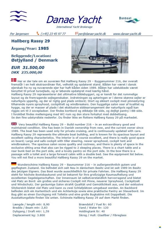 Hallberg-Rassy 29