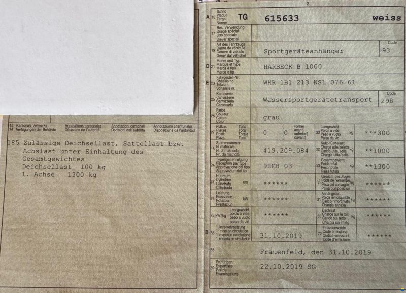 Harbeck B 100 f&uuml;r Segelboote