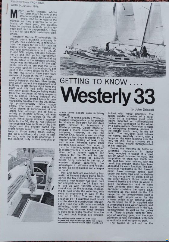 Westerly 33