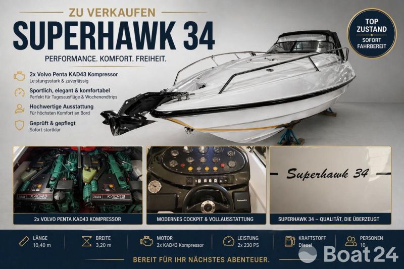 Sunseeker Superhawk 34