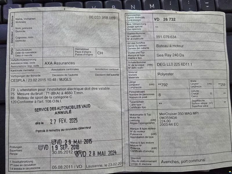 Sea Ray 240 DA Sundancer