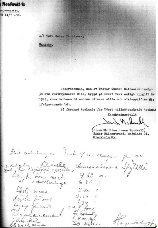Tore Holm Ulla Östersjökryssare Ö8