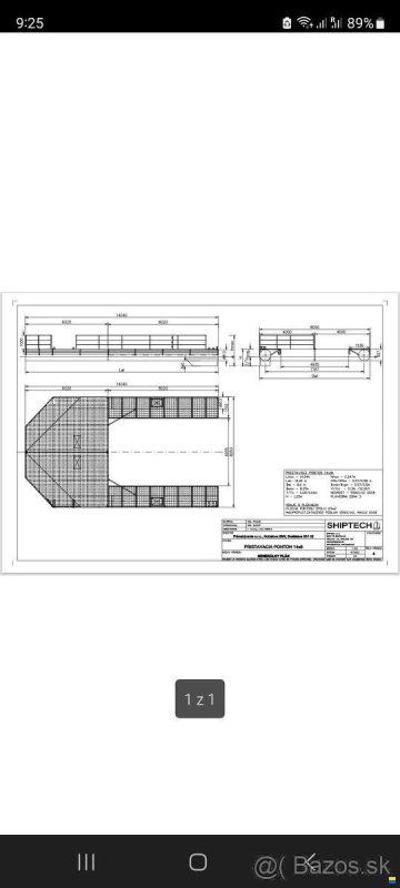 Pontoon (ponton) 14x8m