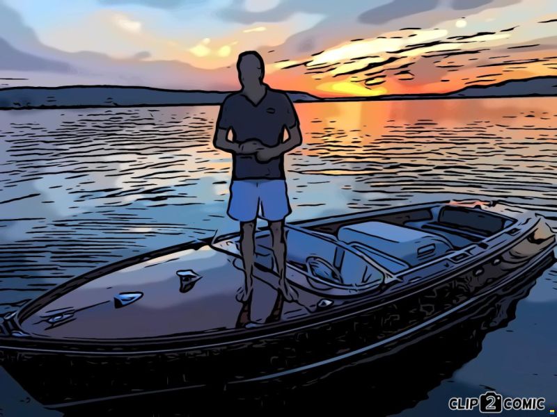 Beck Reichenau MAHAGONI MOTORBOOT EINZELST&Uuml;CK VOLLHOLZ