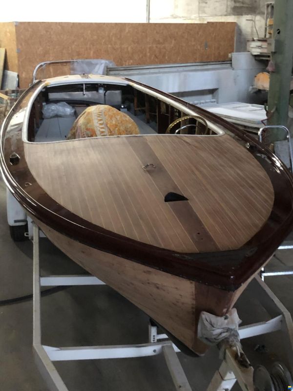 Beck Reichenau MAHAGONI MOTORBOOT EINZELSTÜCK VOLLHOLZ