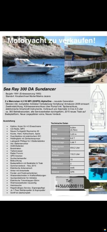 Sea Ray Sundancer 290 DA