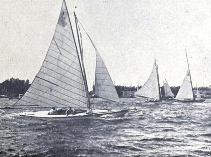 720 Klasse Houten klassieke Zeilboot