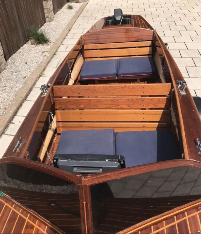 Eigenbau Elektro Holzboot