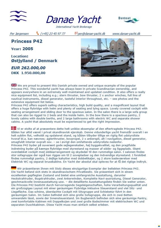 Princess P42 Fly