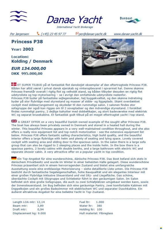 Princess P38 Fly