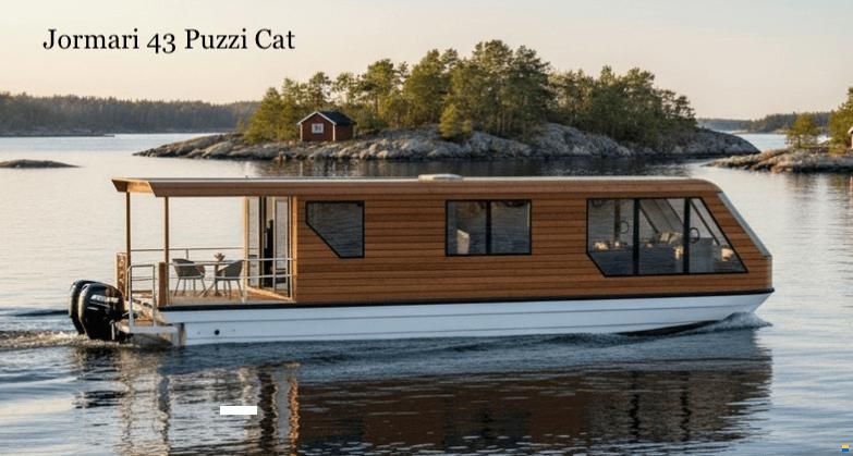 Husbåt Powercatamaran