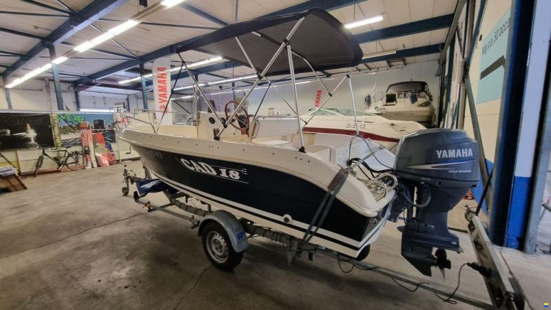 Cad 18 Open Met Yamaha F60EFI en trailer