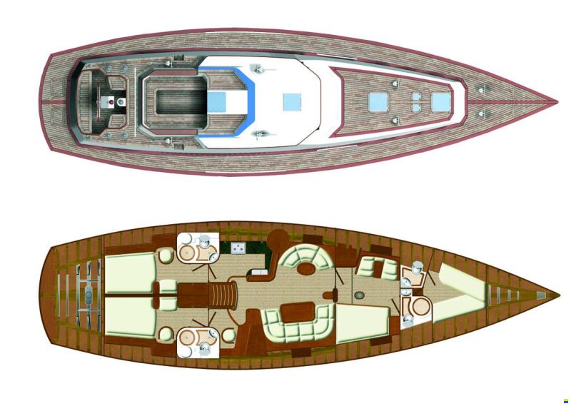 Lagoon Royal Pilot Saloon 65