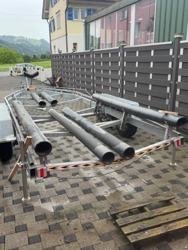 Schwerlast-Bootstrailer-Tandemachse