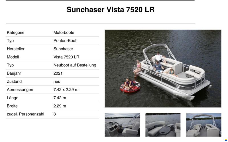 Smoker Craft Sunchaser Vista 7520