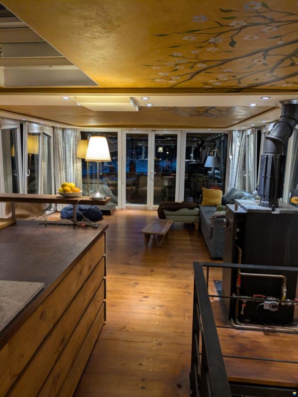 Hausboot Wohnschiff XXL 2 Stock 19,96 x