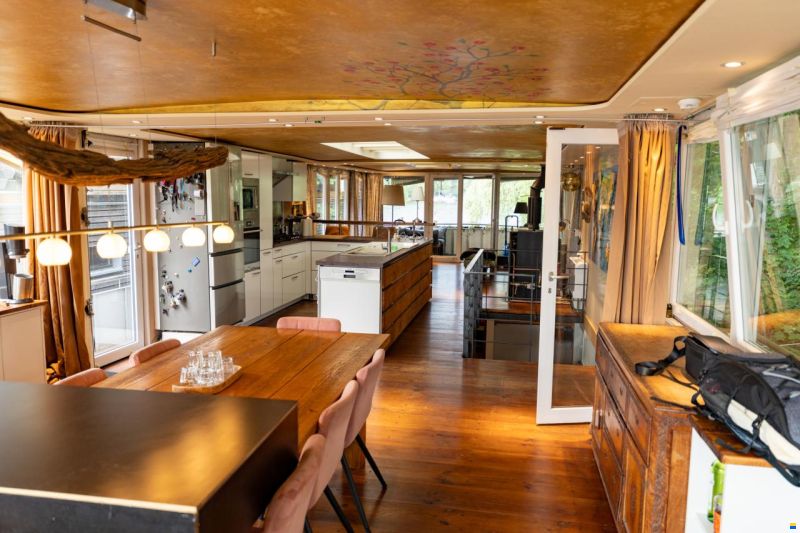 Hausboot Wohnschiff XXL 2 Stock 19,96 x