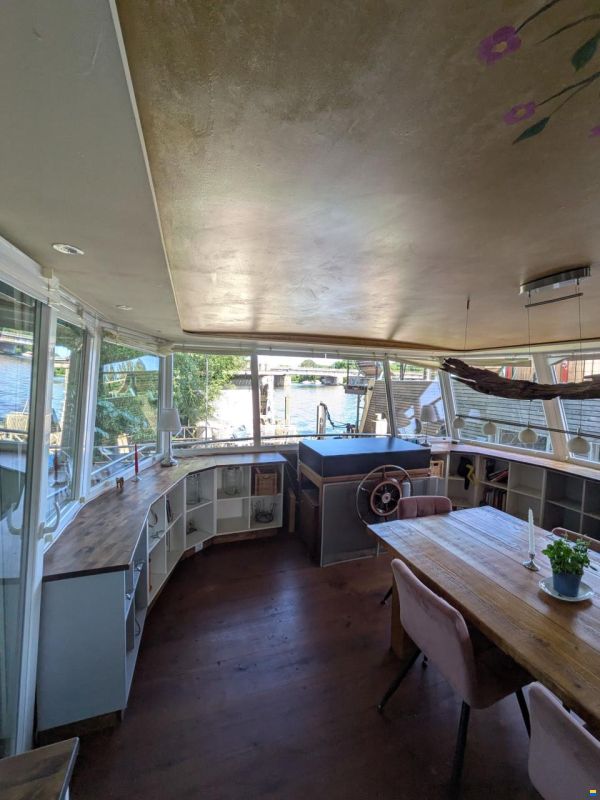 Hausboot Wohnschiff XXL 2 Stock 19,96 x