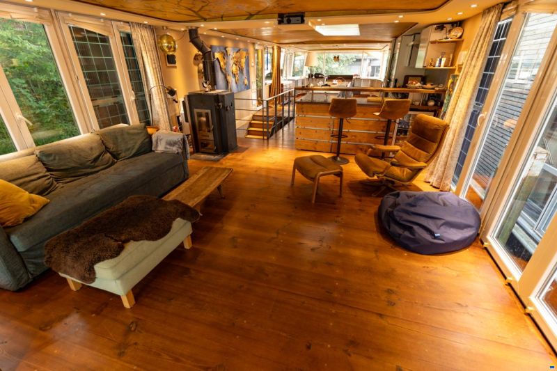 Hausboot Wohnschiff XXL 2 Stock 19,96 x