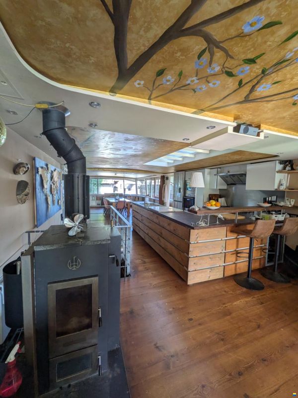 Hausboot Wohnschiff XXL 2 Stock 19,96 x