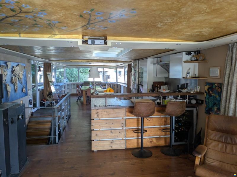 Hausboot Wohnschiff XXL 2 Stock 19,96 x