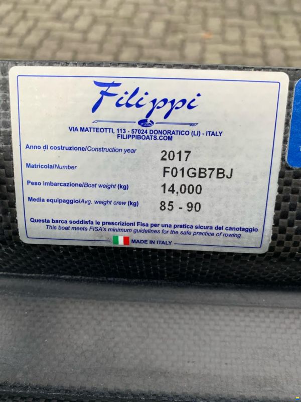 Absolute Filippi 1X F1 85/90kg