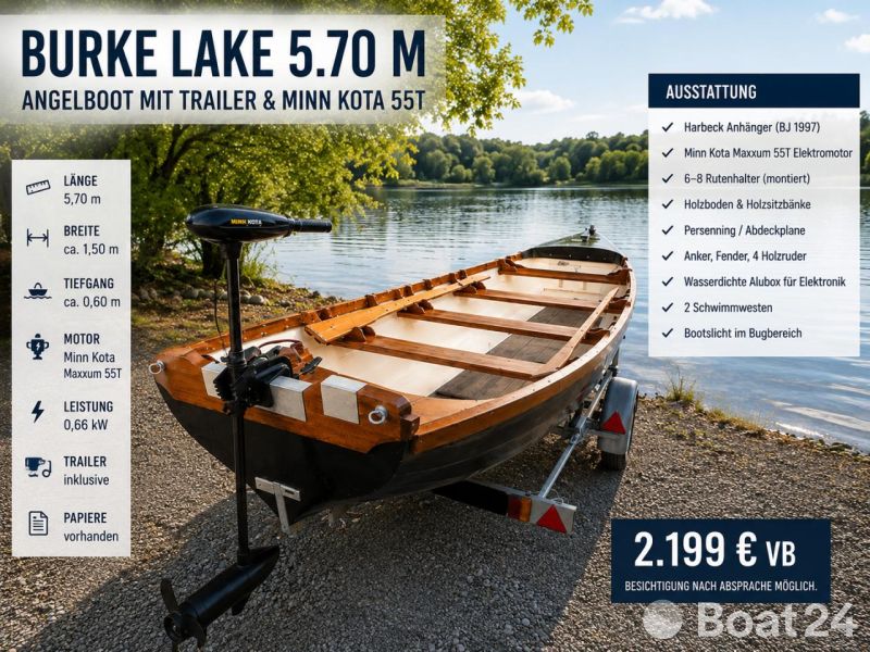 Burke Lake Fischerboot