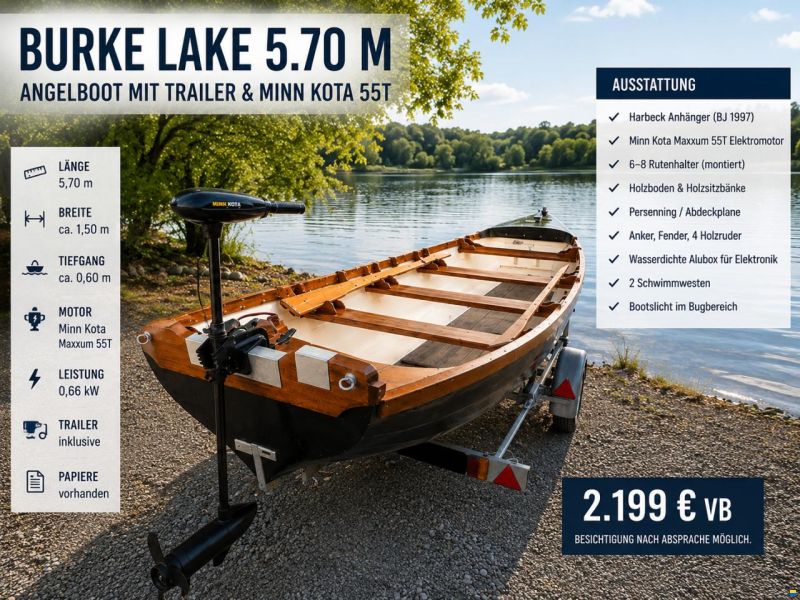 Burke Lake Fischerboot