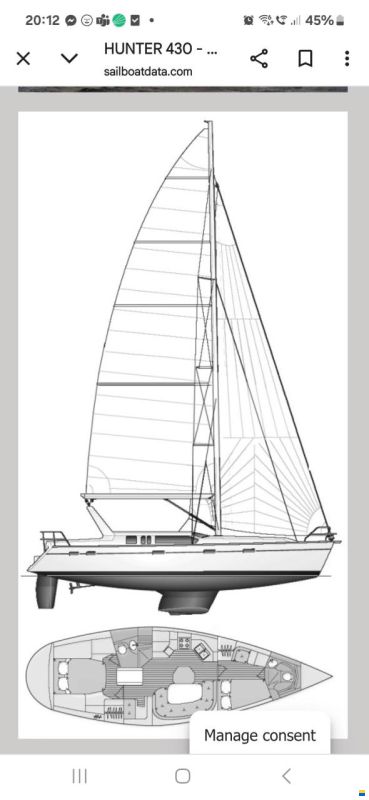 Hunter 430 Legend
