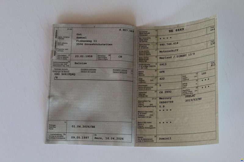 Mayland / Dinghi 13' / 9'