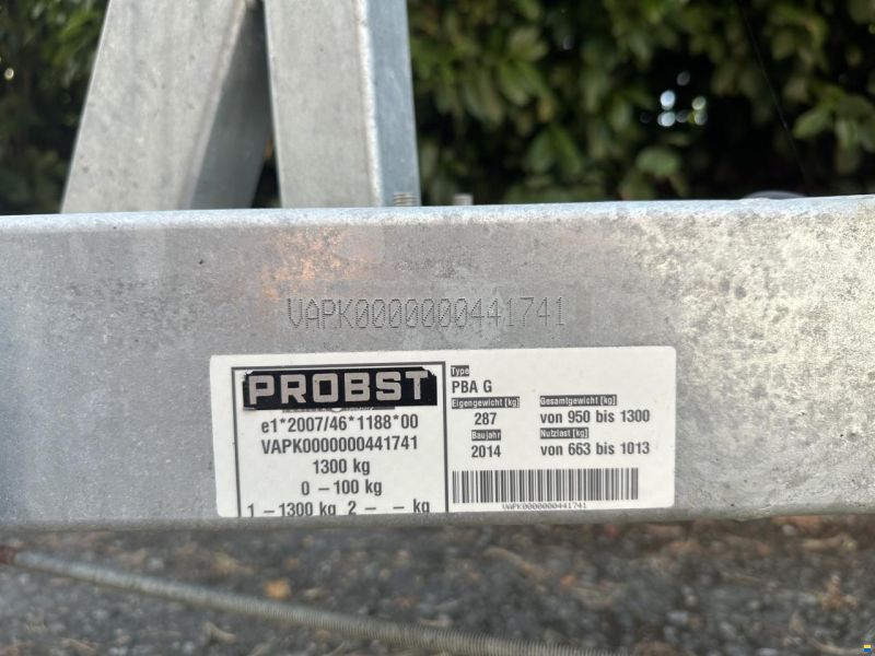 Pongratz Probst Trailer Typ PBA 1300 G