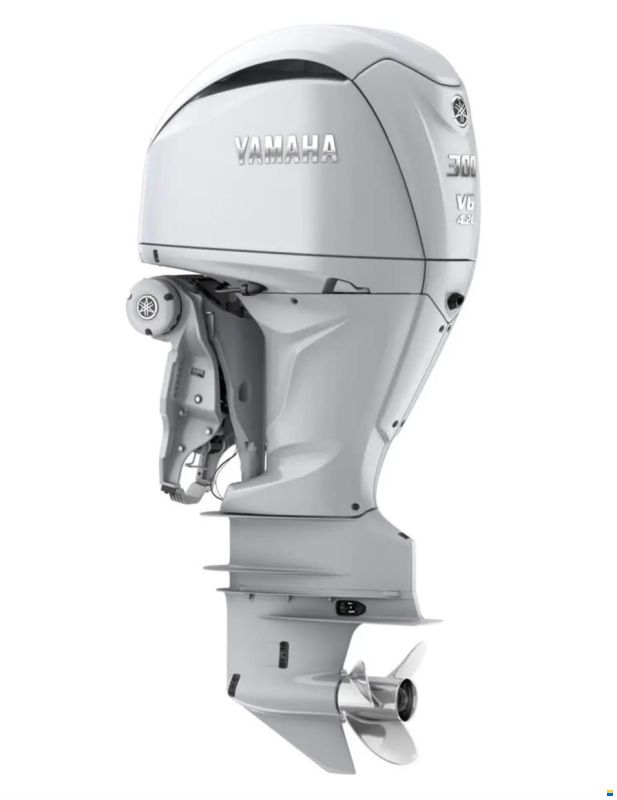 Yamaha F300 NSB V6 4.2L Outboard Engine – Grey